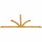 Ekena Millwork Richland Rough Sawn Timber Gable Bracket, Western Red Cedar, 108"W x 49"H x 2"D x 4"F, 11/12 Pitch GBW108X49X0204RIC00RWR - alternate 2